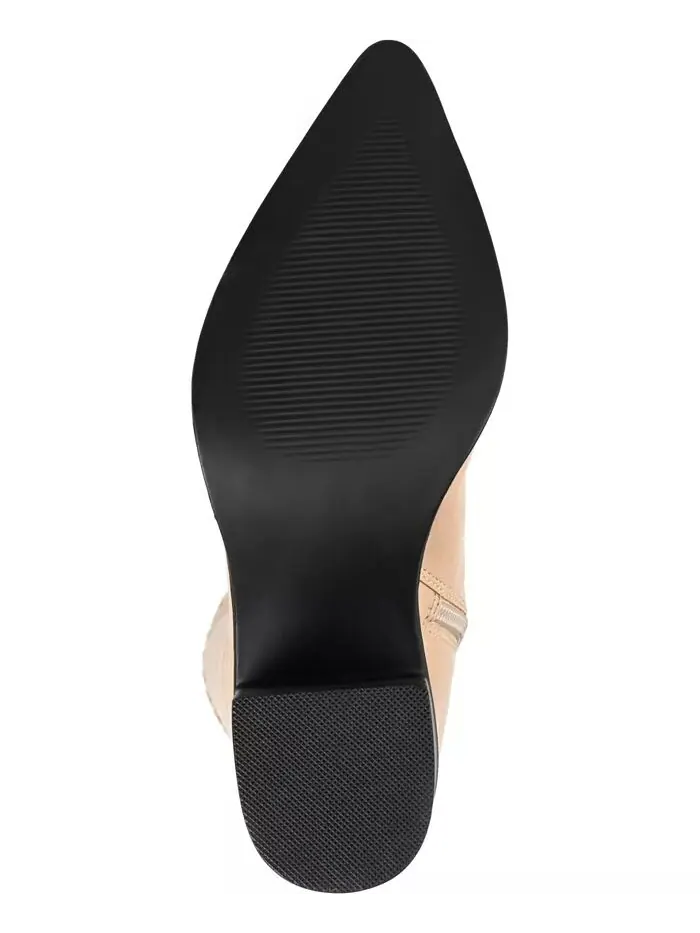 Женские сапоги Daria Extra Wide Calf Western Journee Collection — изображение 9 из 9, кость
