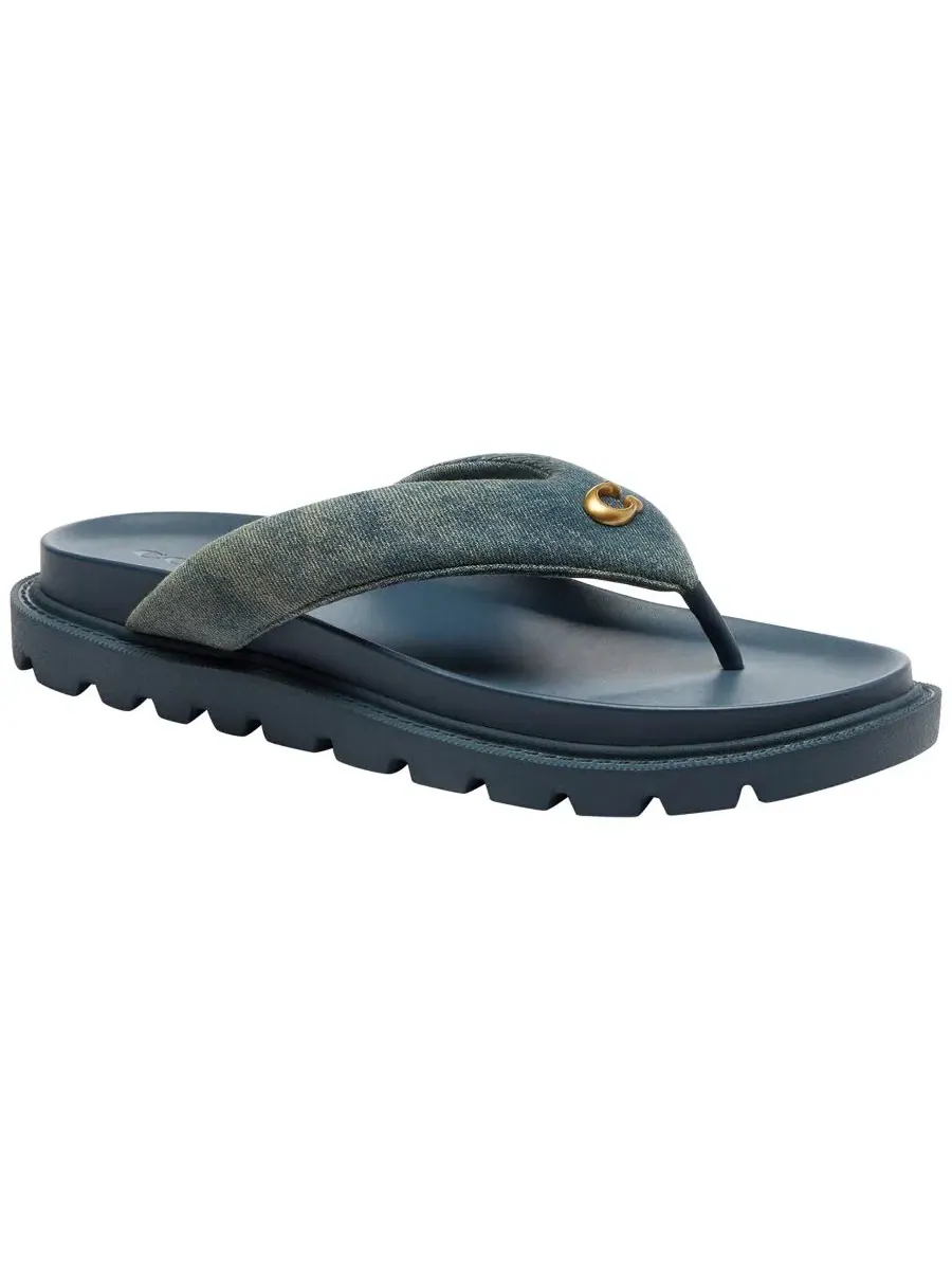 Сандалии-вьетнамки Brynn Thong Slip-On COACH — изображение 1 из 5