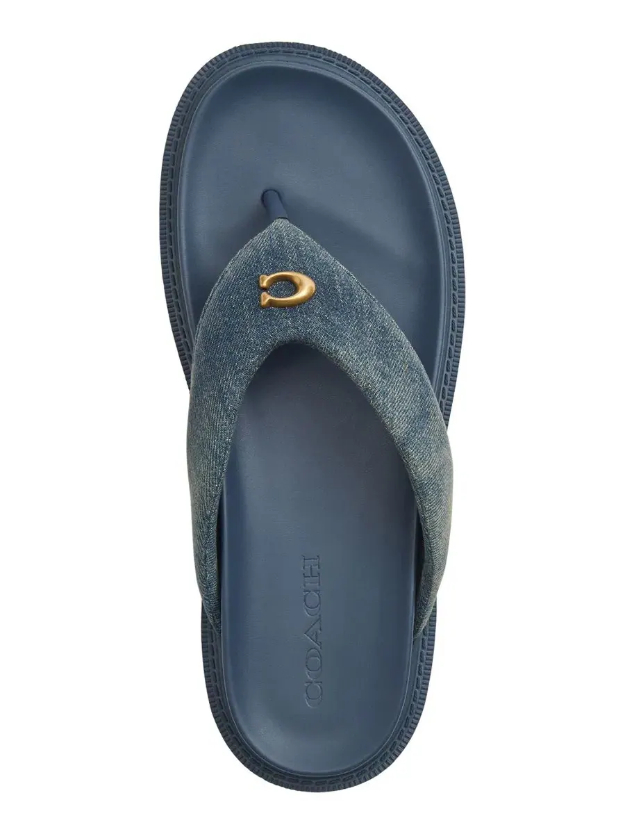 Сандалии-вьетнамки Brynn Thong Slip-On COACH — изображение 4 из 5