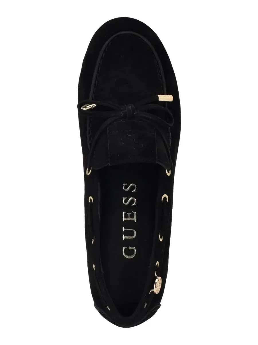 Женские лоферы Aisha из мягкой замши GUESS — изображение 4 из 5, черный