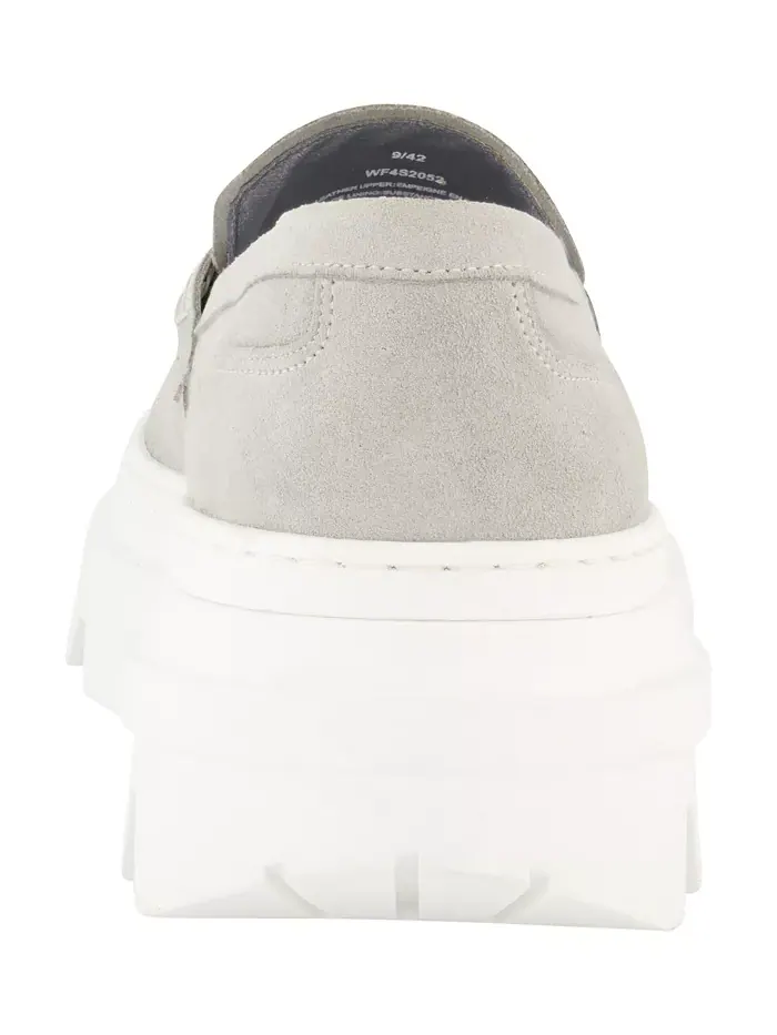Мужские мокасины KL Bit из замши White Label KARL LAGERFELD PARIS — изображение 7 из 9, серый