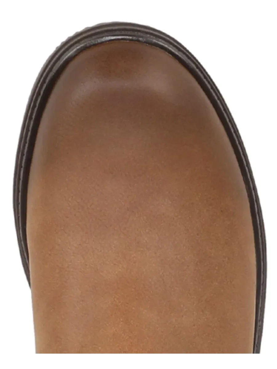 Ботинки для женщин с широким голенищем, молния, бренд Naturalizer, Chestnut Faux Leather — изображение 4 из 5