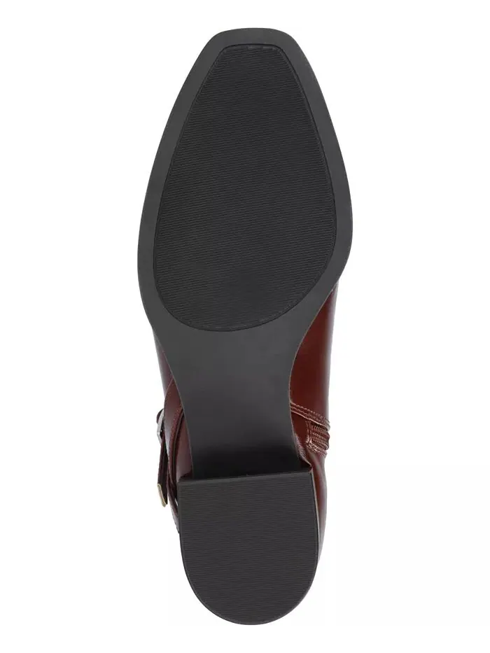 Женские сапоги для верховой езды Rhianah Wide Width Block Heel до колена Journee Collection — изображение 5 из 8, коричневый