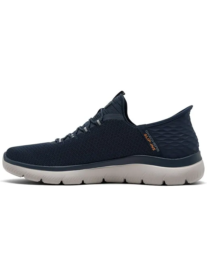Мужские слипоны Summit — повседневные кроссовки высокого класса от Finish Line Skechers — изображение 3 из 7, темно-синий