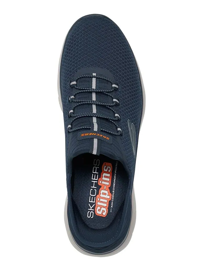 Мужские слипоны Summit — повседневные кроссовки высокого класса от Finish Line Skechers — изображение 5 из 7, темно-синий