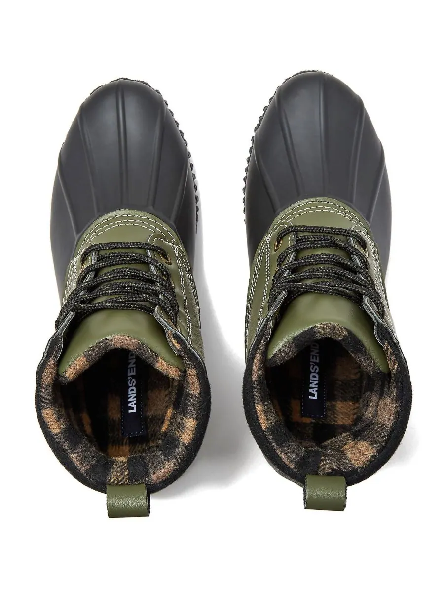 Женские утепленные сапоги-утки Lands' End, Forest moss leather — изображение 2 из 4