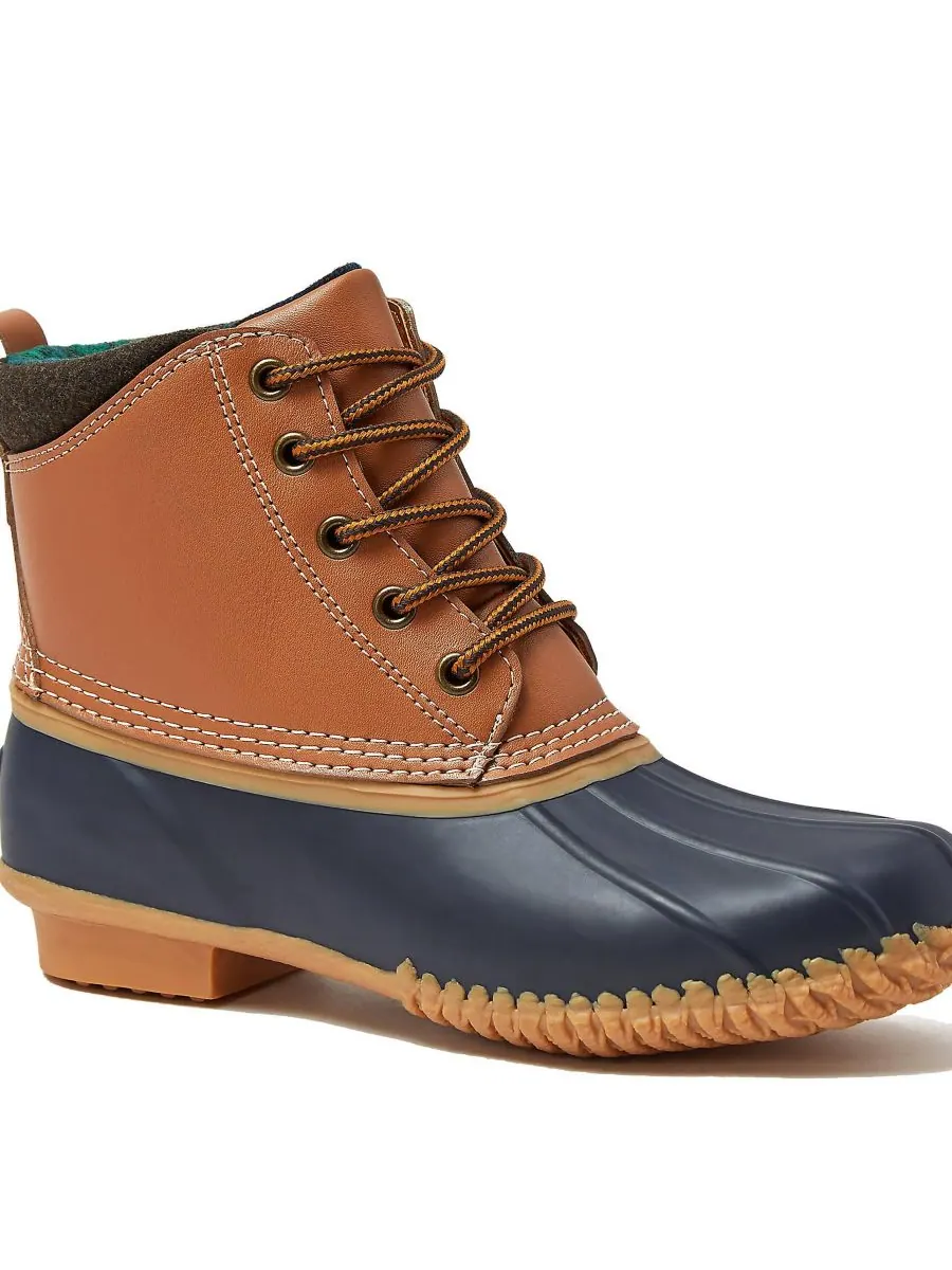 Женские утепленные сапоги-утки Lands' End, Hazelnut leather
