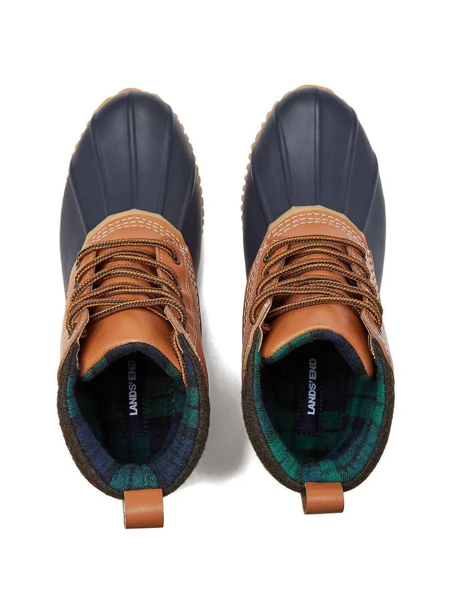 Женские утепленные сапоги-утки Lands' End, Hazelnut leather — изображение 2 из 4