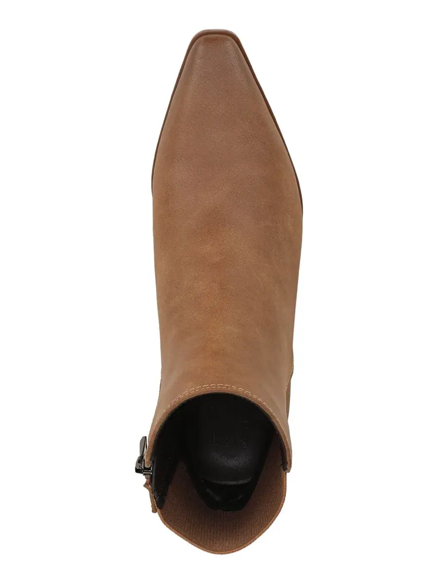 Ботильоны с каблуком-блок Bea Zipper Naturalizer, Chestnut Faux Leather — изображение 4 из 5