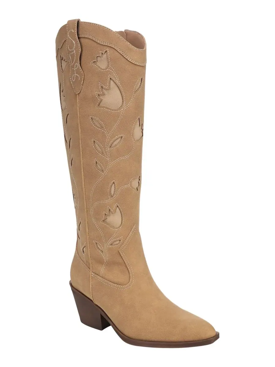 Женские сапоги Francy Knee High Western Sam and Libby — изображение 1 из 5, бежевый