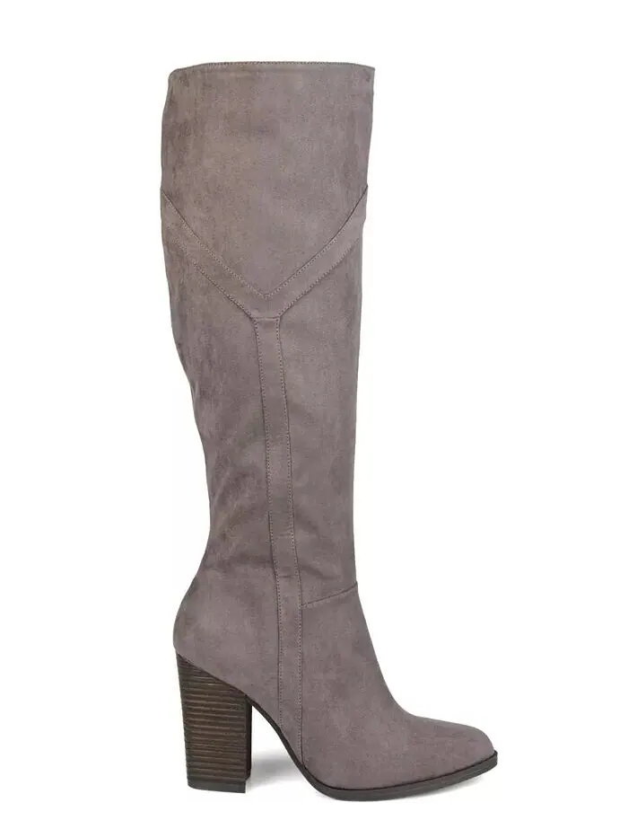 Женские сапоги Kyllie Wide Calf Journee Collection — изображение 13 из 44, бежевый