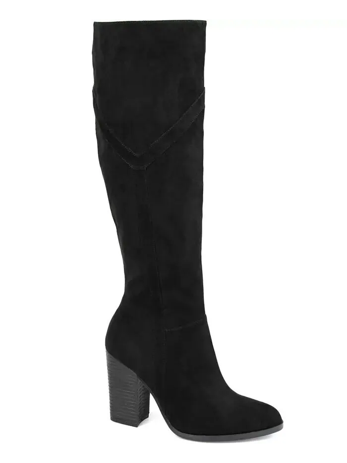 Женские сапоги Kyllie Wide Calf Journee Collection — изображение 22 из 44, бежевый