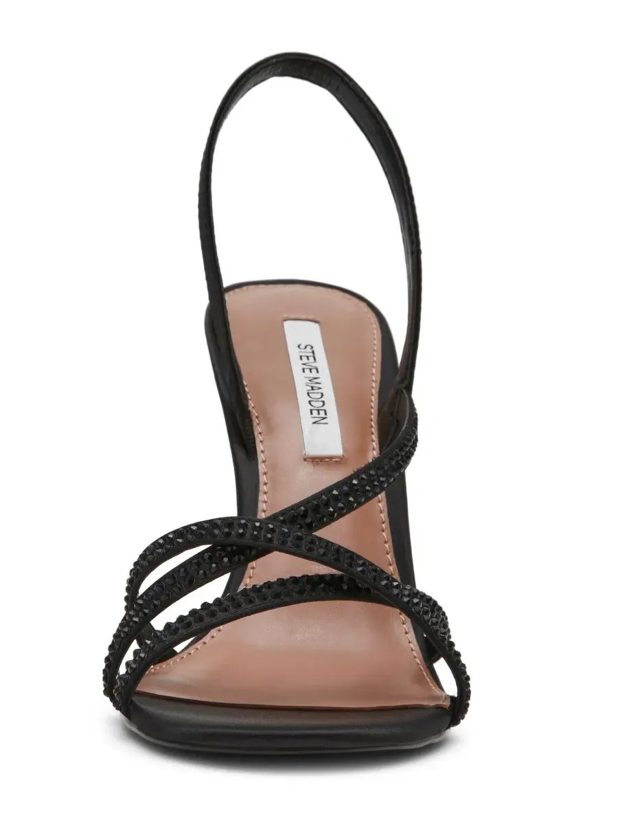 Босоножки на каблуке-шпильке с круглым носком Tamarose-R Steve Madden — изображение 6 из 6, черный