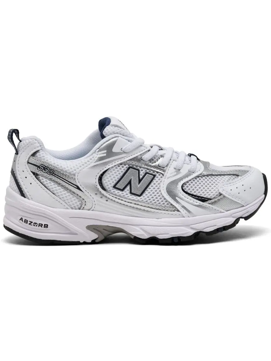 Детские повседневные кроссовки Little Kids 530 от Finish Line New Balance — изображение 2 из 6, белый темно-синий