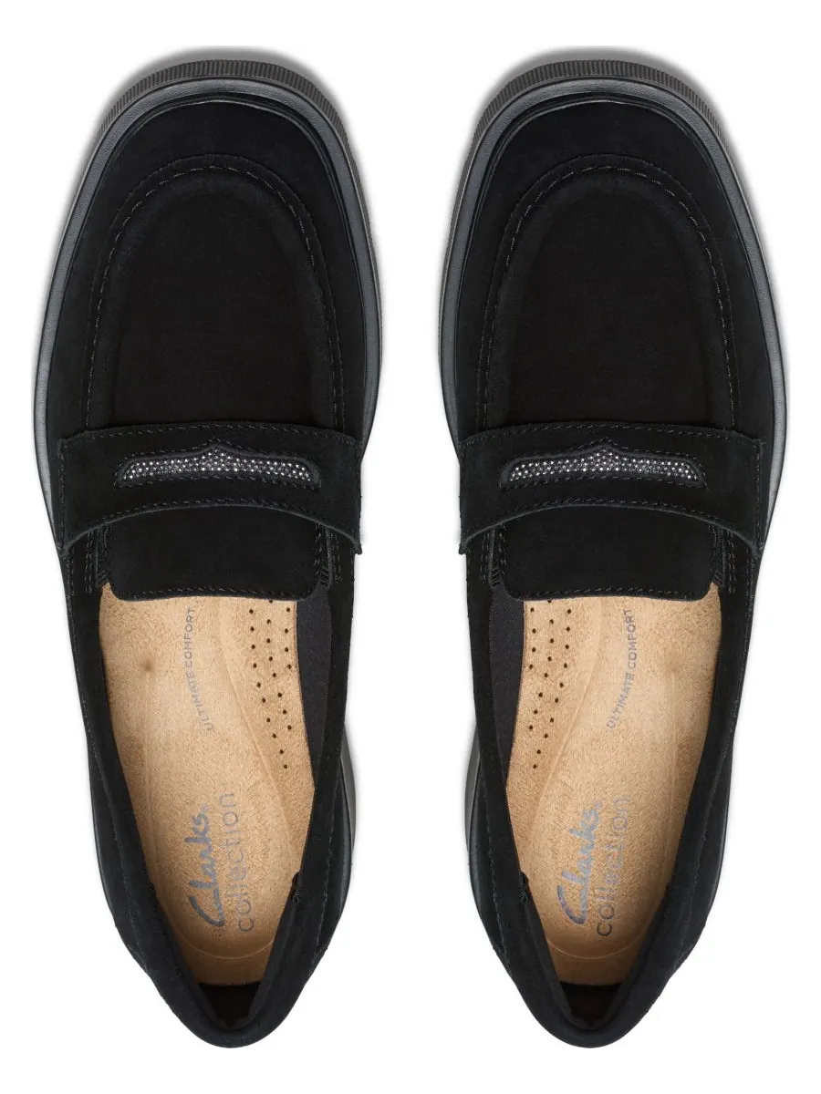 Лоферы женские Clarks Lauryl Step, замша — изображение 4 из 5, черный