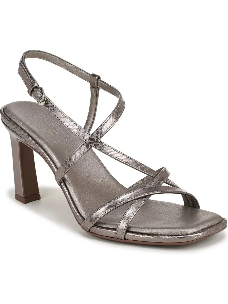 Босоножки на каблуке Sanza Naturalizer, Pewter Snake Faux Leather