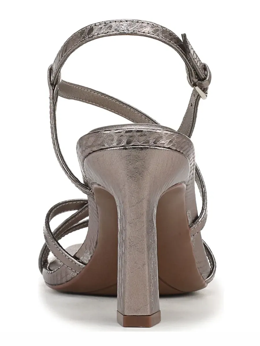 Босоножки на каблуке Sanza Naturalizer, Pewter Snake Faux Leather — изображение 3 из 5