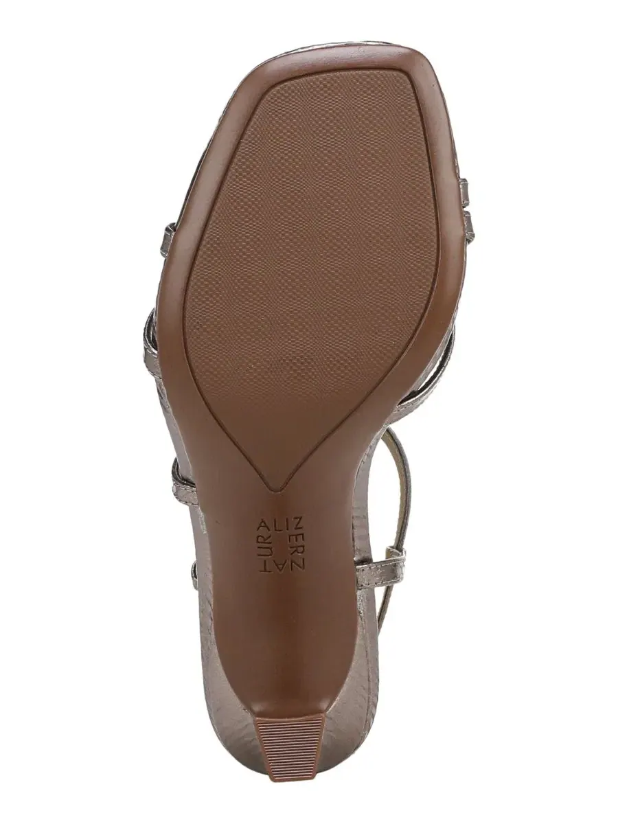 Босоножки на каблуке Sanza Naturalizer, Pewter Snake Faux Leather — изображение 5 из 5