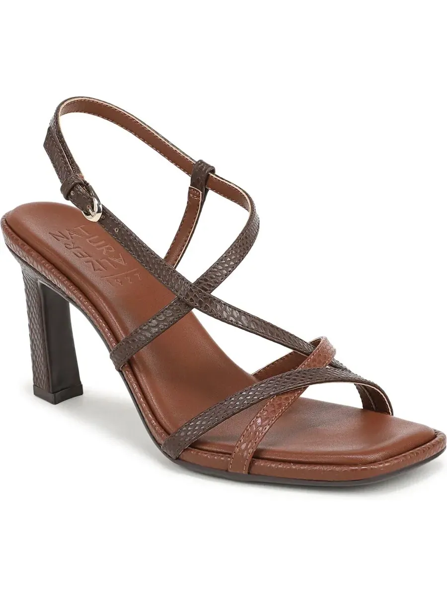 Женские сандалии с ремешками Sanza Naturalizer, Caramel Faux Leather