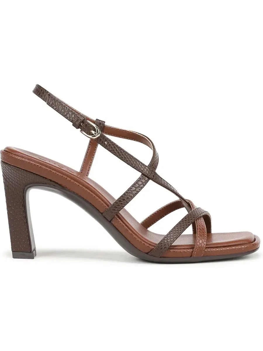 Женские сандалии с ремешками Sanza Naturalizer, Caramel Faux Leather — изображение 2 из 5