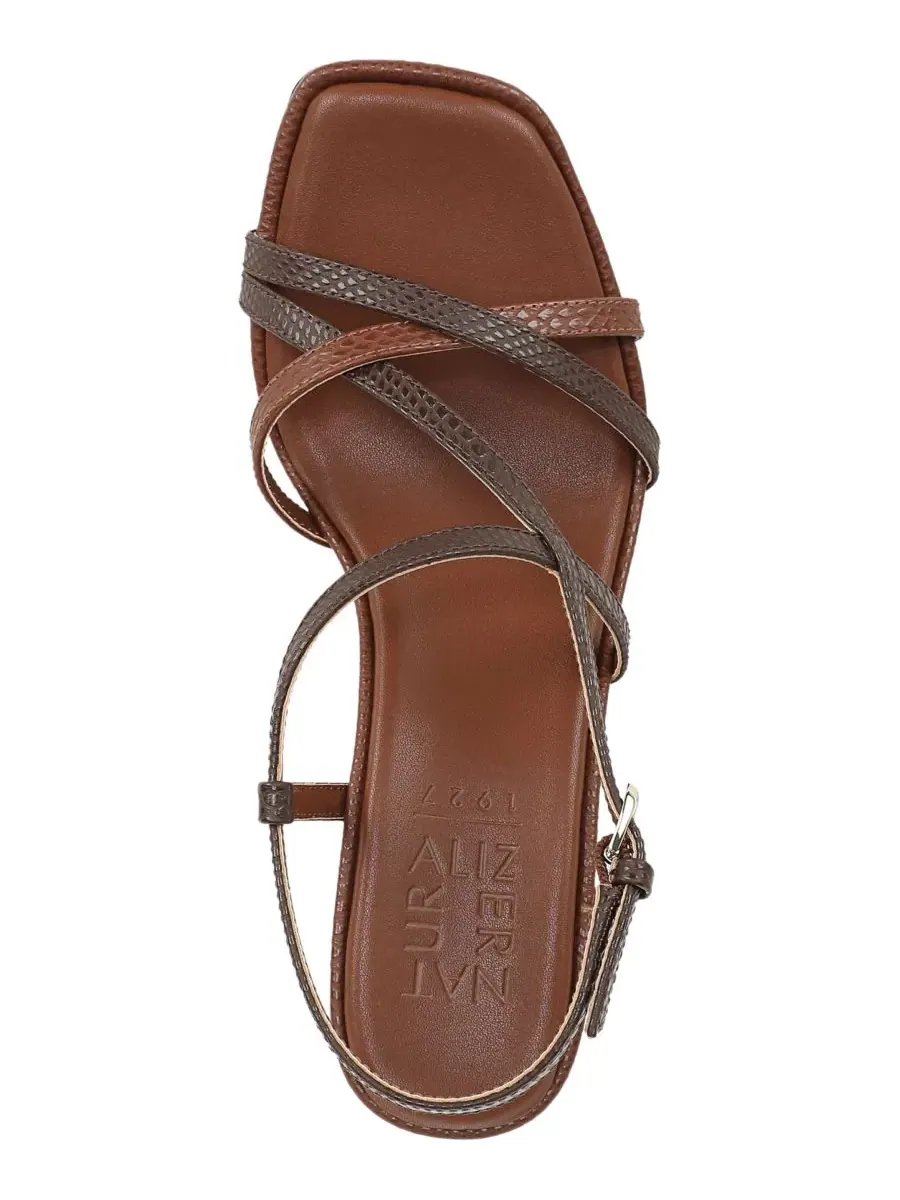 Женские сандалии с ремешками Sanza Naturalizer, Caramel Faux Leather — изображение 4 из 5