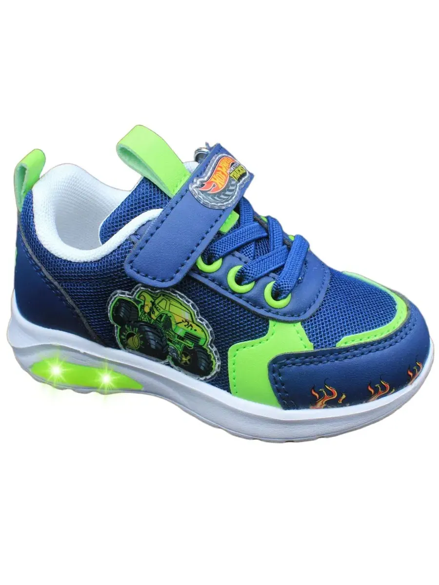 Кроссовки с подсветкой Hot Wheels Monster Trucks
