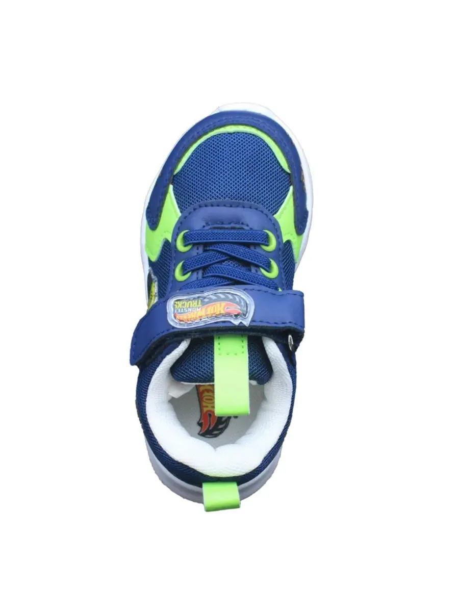 Кроссовки с подсветкой Hot Wheels Monster Trucks — изображение 3 из 7, синий зеленый