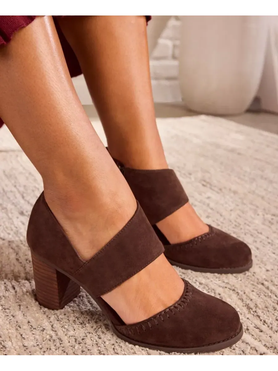 Туфли-лодочки Milan Nova на каблуке, бренд TOMS — изображение 6 из 7, коричневый