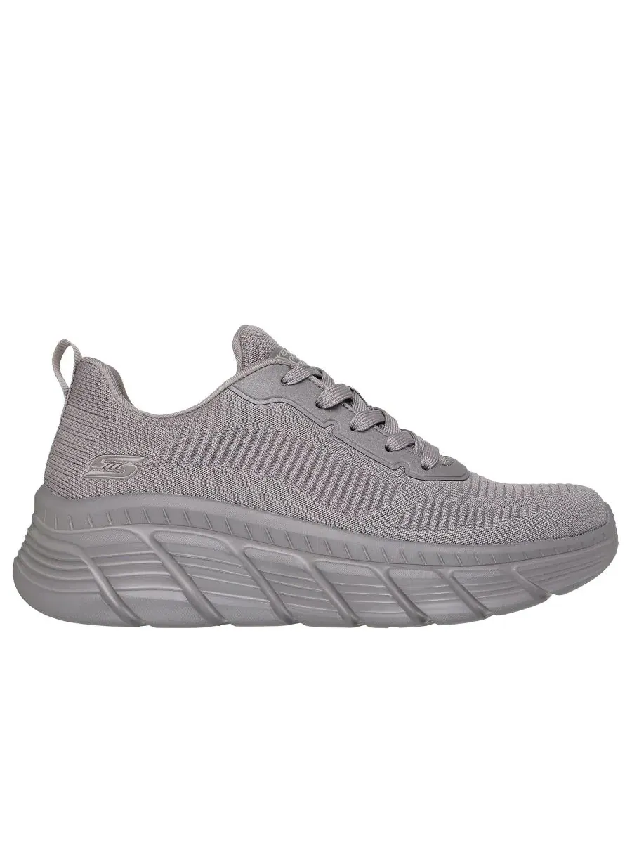 Кроссовки-слипоны на танкетке с платформой Skechers BOBS Sport B Flex Hi — изображение 2 из 6, темный серый
