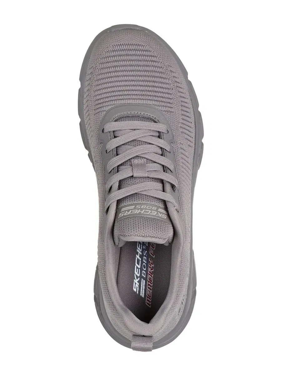 Кроссовки-слипоны на танкетке с платформой Skechers BOBS Sport B Flex Hi — изображение 5 из 6, темный серый