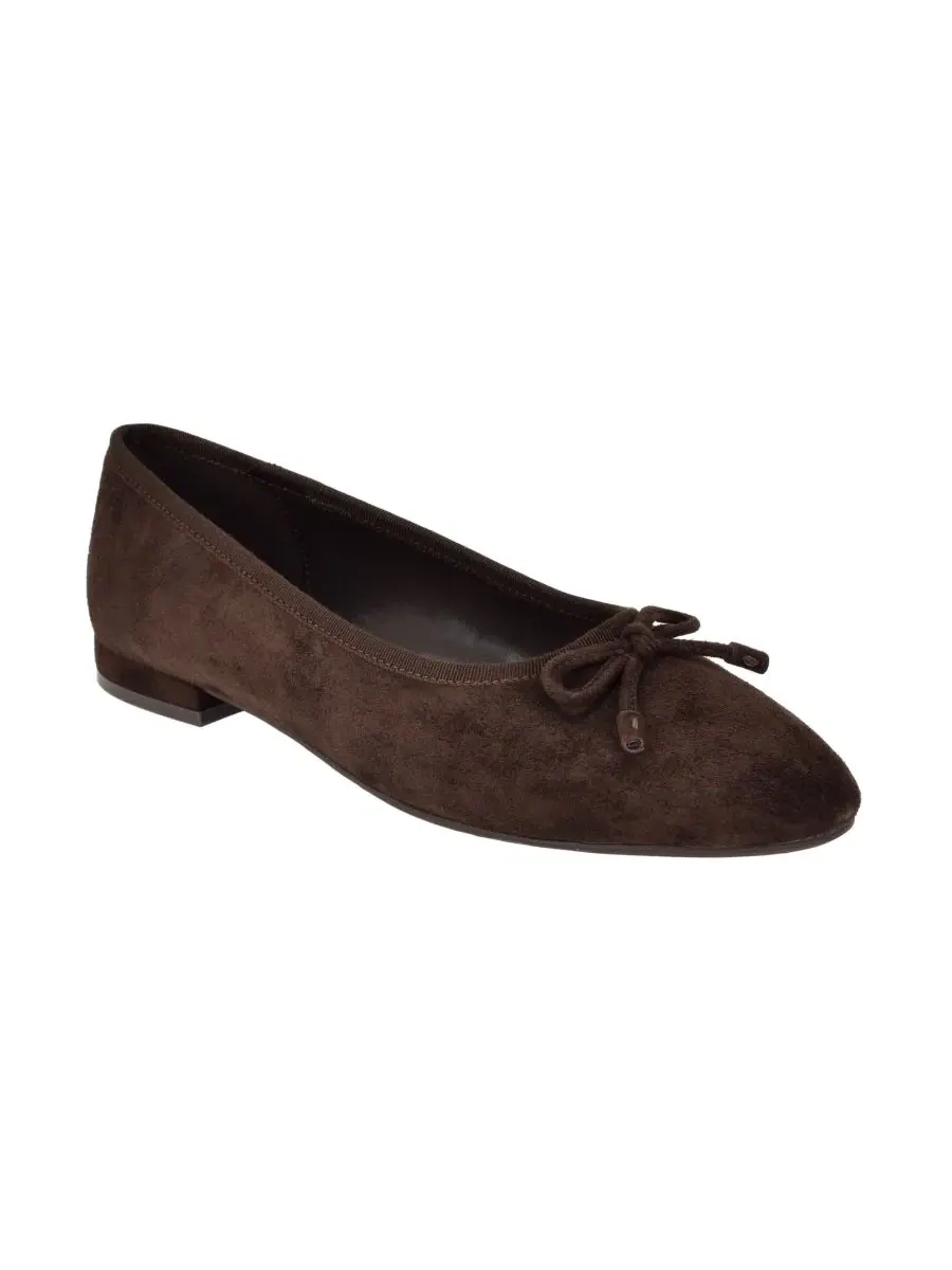Балетки на низком каблуке Cyrie Suede Low Block Heel Calvin Klein