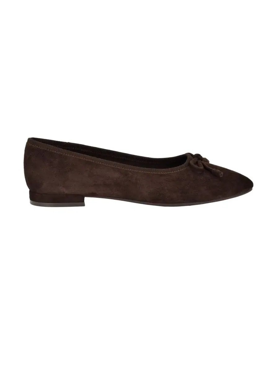 Балетки на низком каблуке Cyrie Suede Low Block Heel Calvin Klein — изображение 2 из 5, темный коричневый