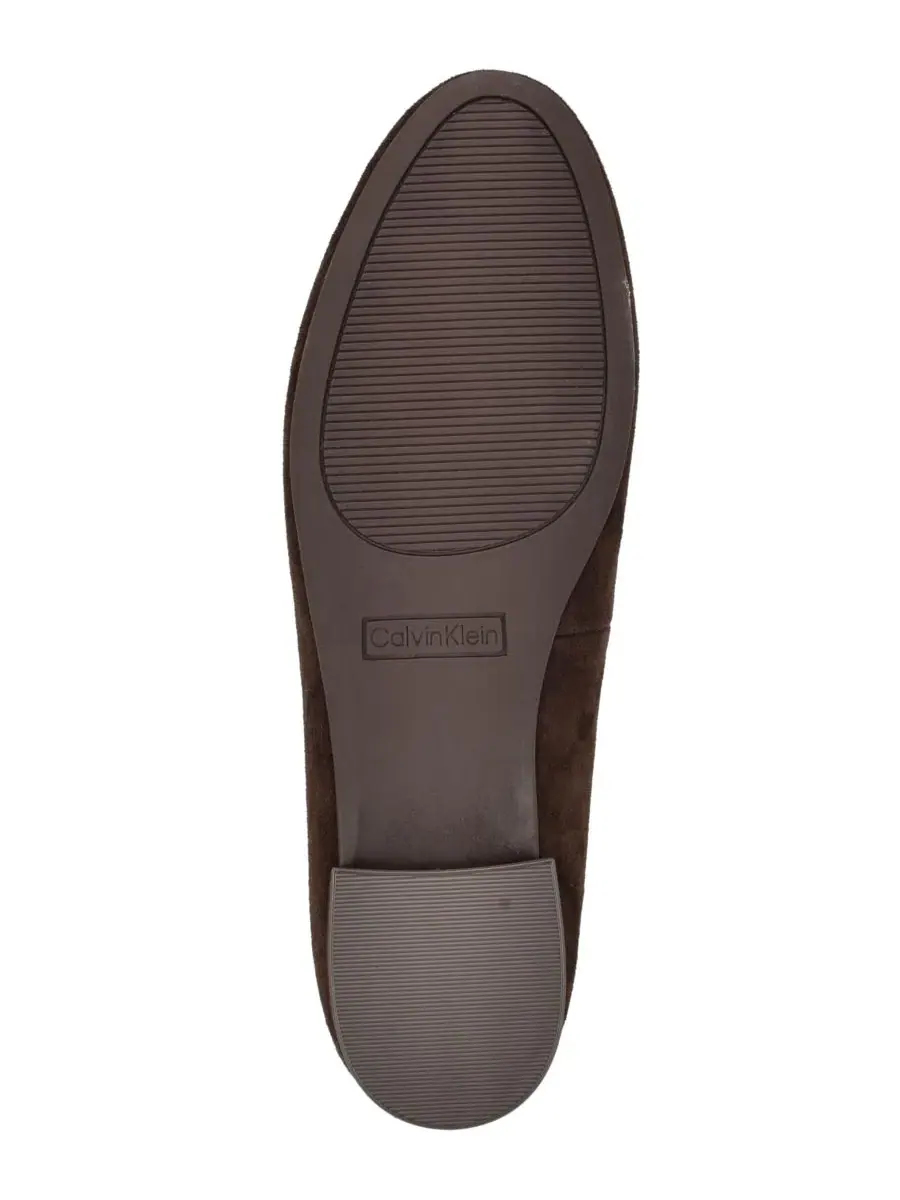 Балетки на низком каблуке Cyrie Suede Low Block Heel Calvin Klein — изображение 5 из 5, темный коричневый