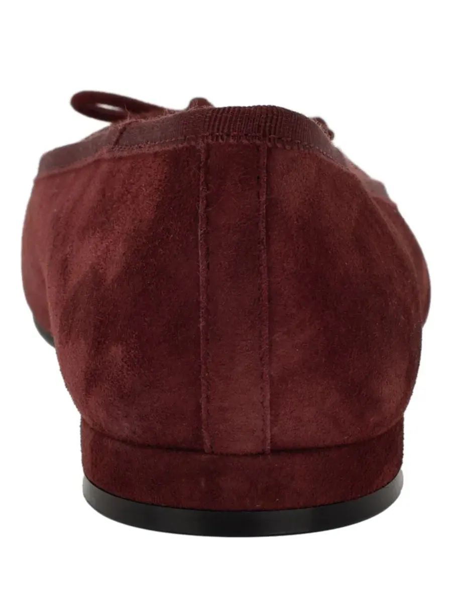 Балетки Calvin Klein Cyrie Suede на низком каблуке — изображение 3 из 5, винный