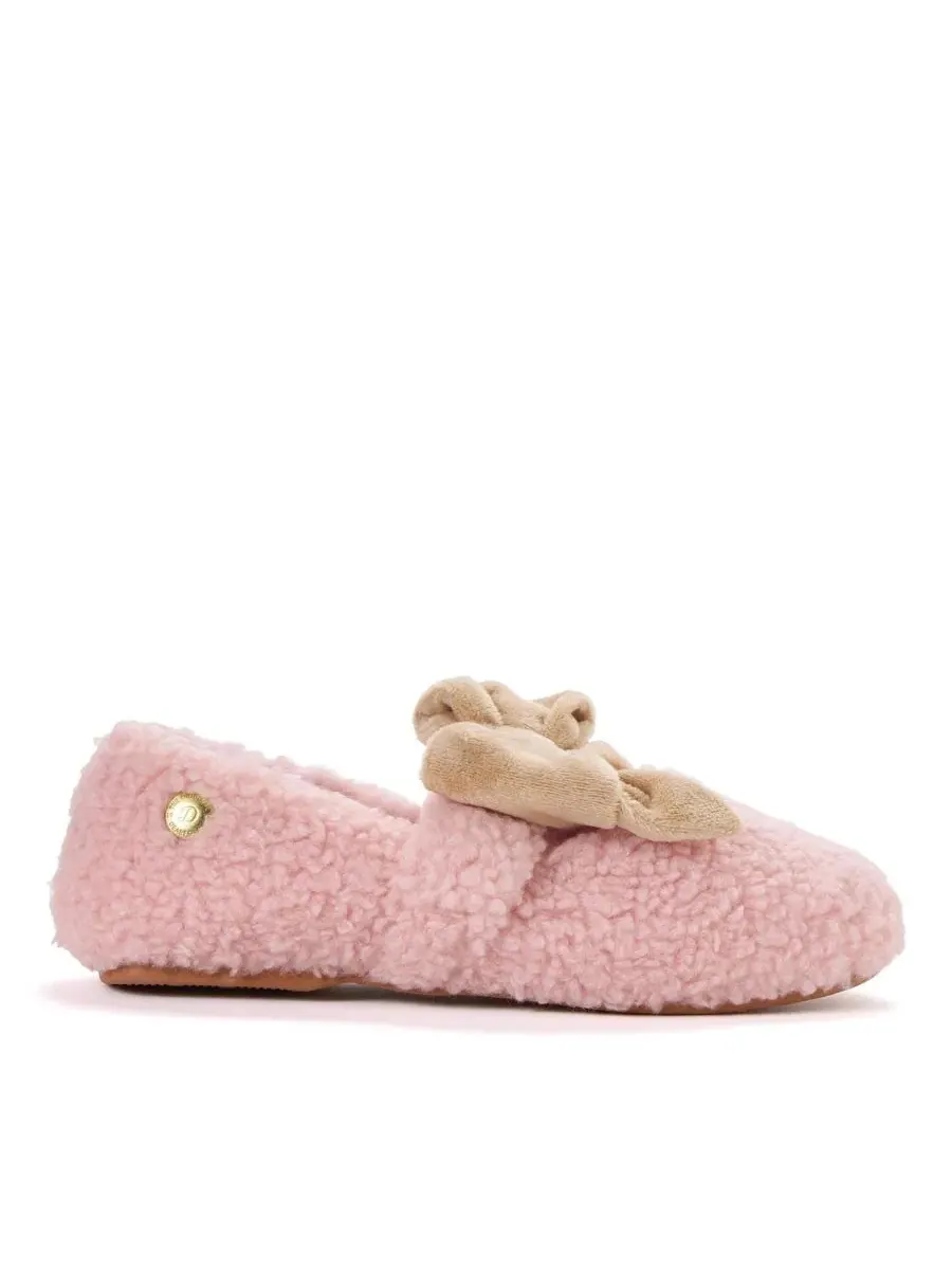Женские тапочки-мэри джейн с бантом Pennie Maryjane With Bow Dearfoams — изображение 2 из 8, розовый