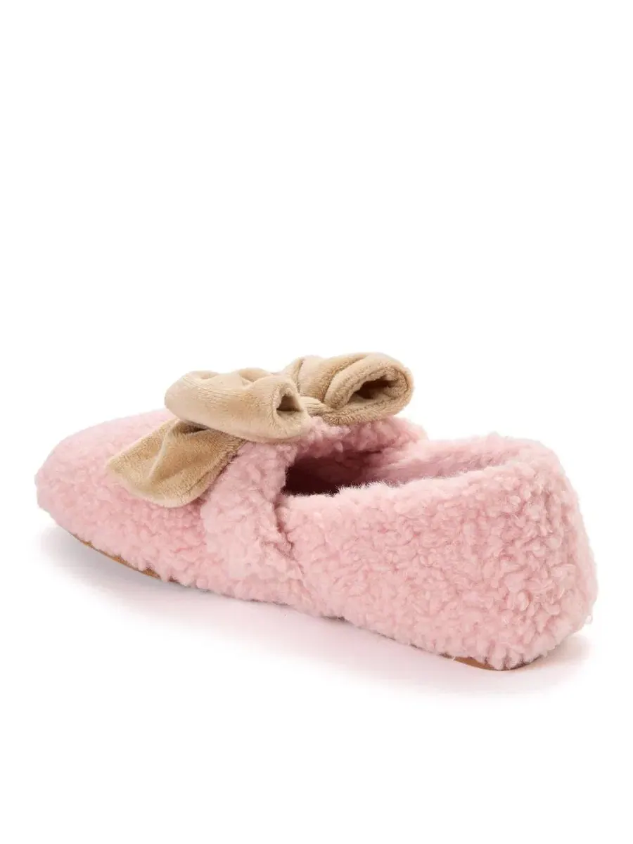 Женские тапочки-мэри джейн с бантом Pennie Maryjane With Bow Dearfoams — изображение 6 из 8, розовый