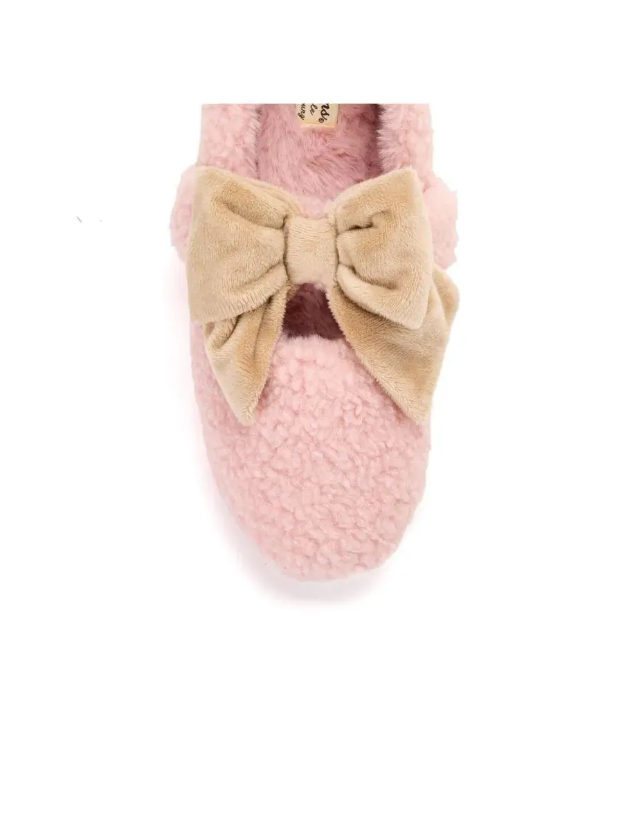 Женские тапочки-мэри джейн с бантом Pennie Maryjane With Bow Dearfoams — изображение 8 из 8, розовый