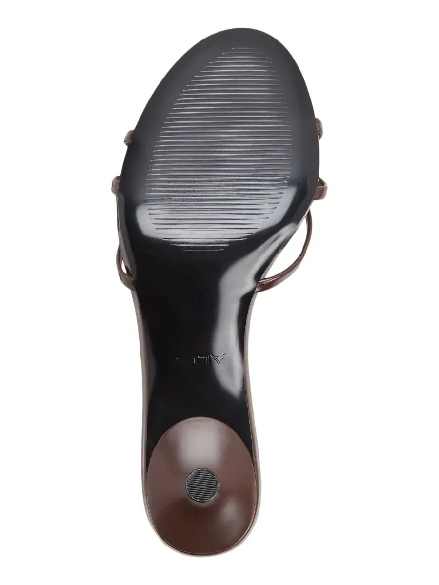 Босоножки на каблуке-рюмочке Madalyn Kitten Heel ALDO — изображение 5 из 5, темный коричневый