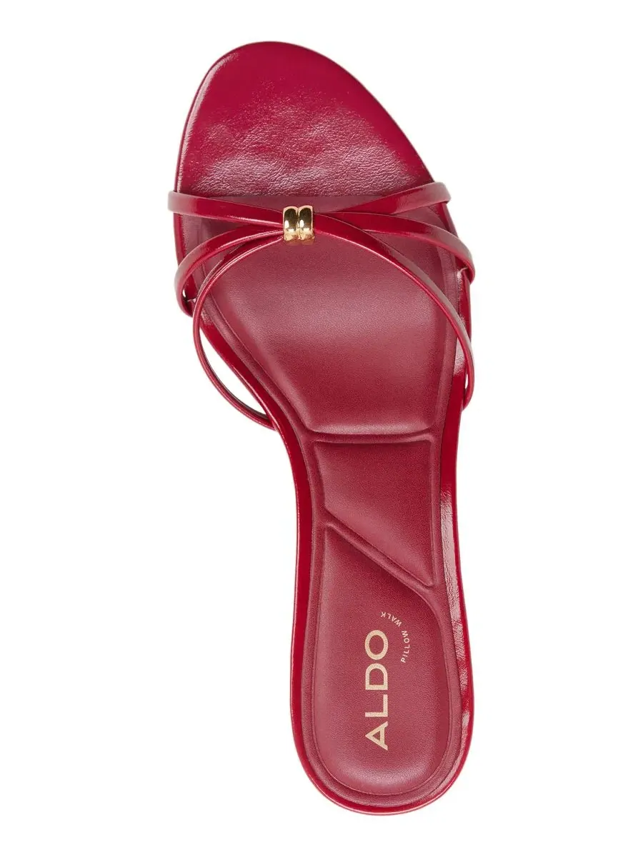 Босоножки на каблуке Madalyn Kitten Heel ALDO — изображение 4 из 5, темный красный