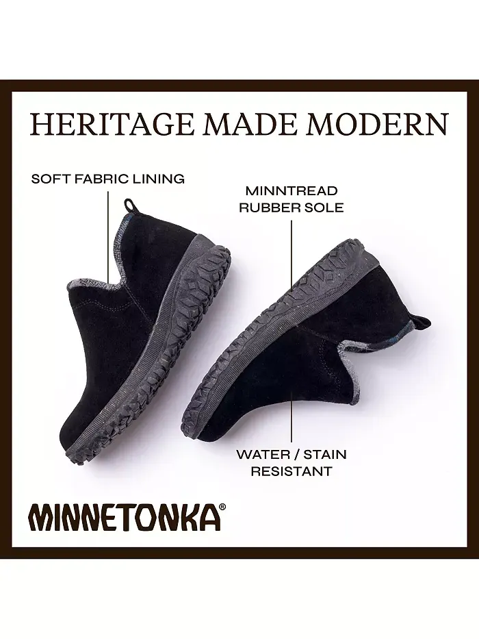 Женские сапоги-ботфорты Northmost из замши Minnetonka — изображение 2 из 5, черный