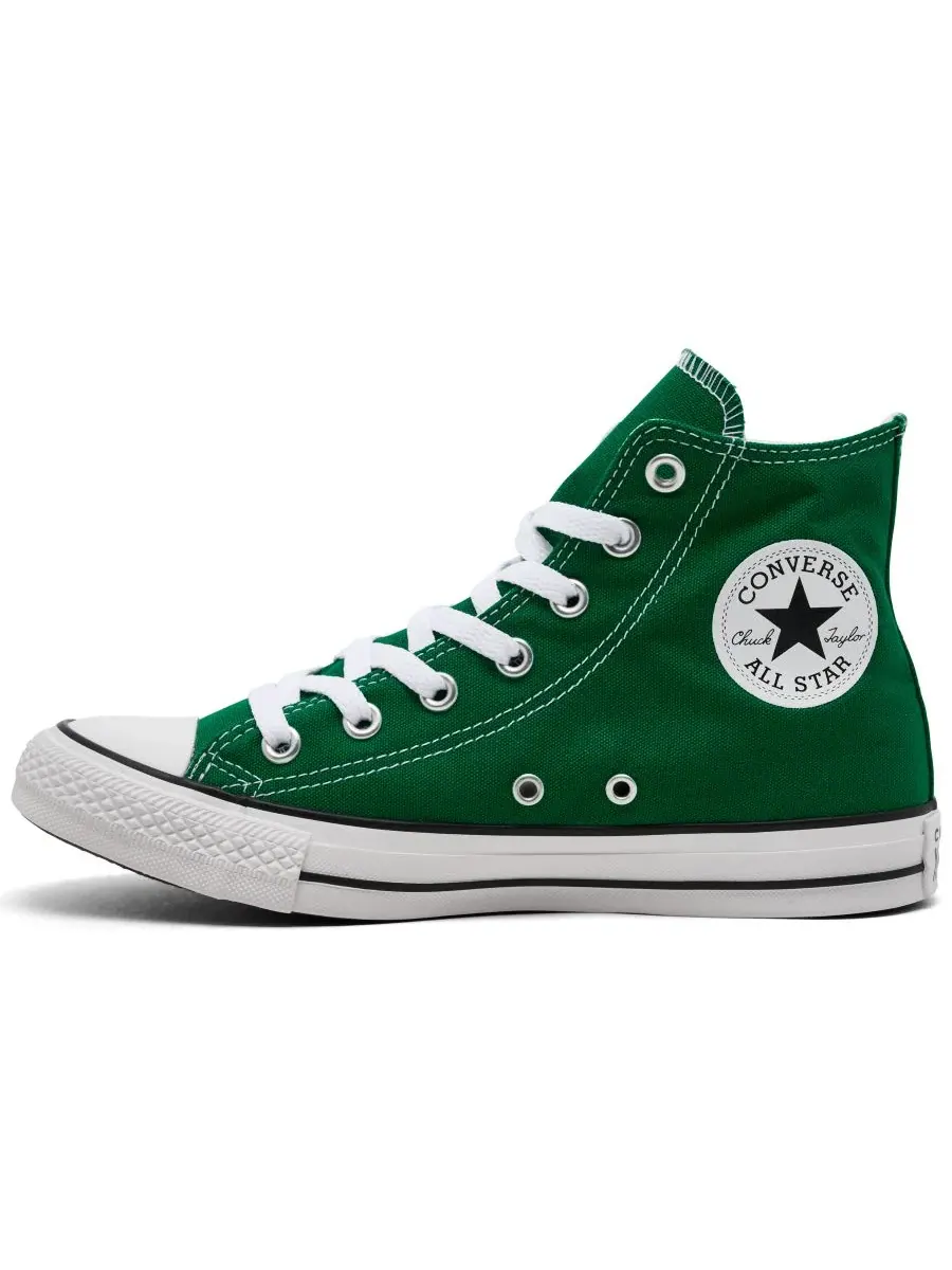 Кеды высокие женские Converse Chuck Taylor High Top — изображение 3 из 6, зеленый/белый