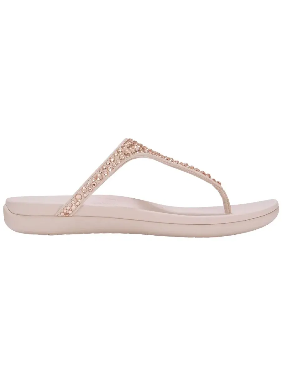 Женские сандалии-клинки Solay Mixed-Crystal с блестящей отделкой FitFlop — изображение 2 из 6, розовый