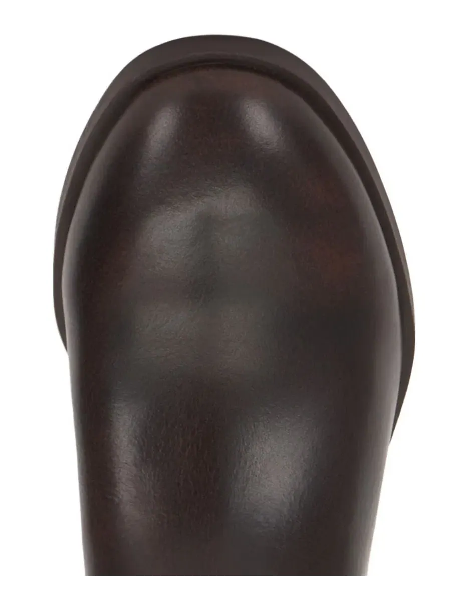 Ботинки-челси с круглым носком, на плоском каблуке, Bercla Wide Calf Vince Camuto, Aged Bourbon — изображение 4 из 5