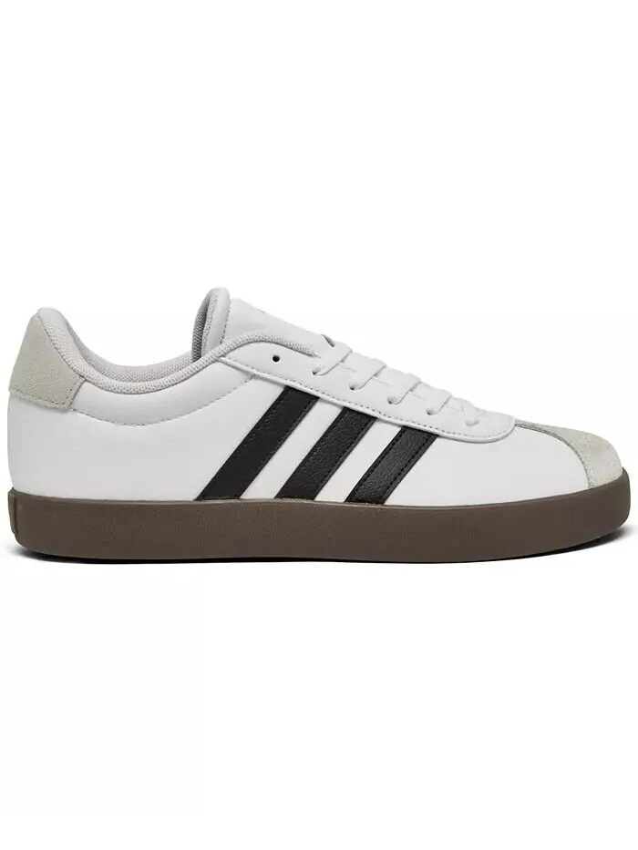 Повседневные кроссовки Big Kids VL Court 3.0 от Finish Line Adidas — изображение 2 из 6, белый/черный/серый