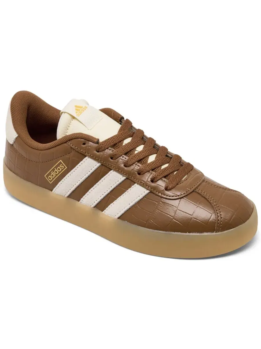 Кроссовки женские VL Court 3.0 с верхом из крокодиловой кожи adidas