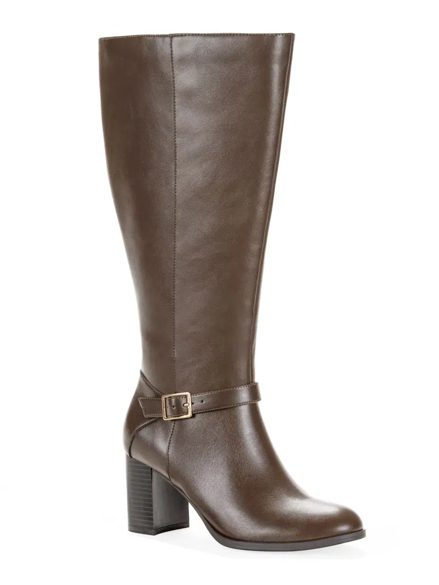Женские сапоги-ботильоны Ruthh Round Toe Buckle Detail Dress Boots Style & Co, Dark Roast Wide Calf