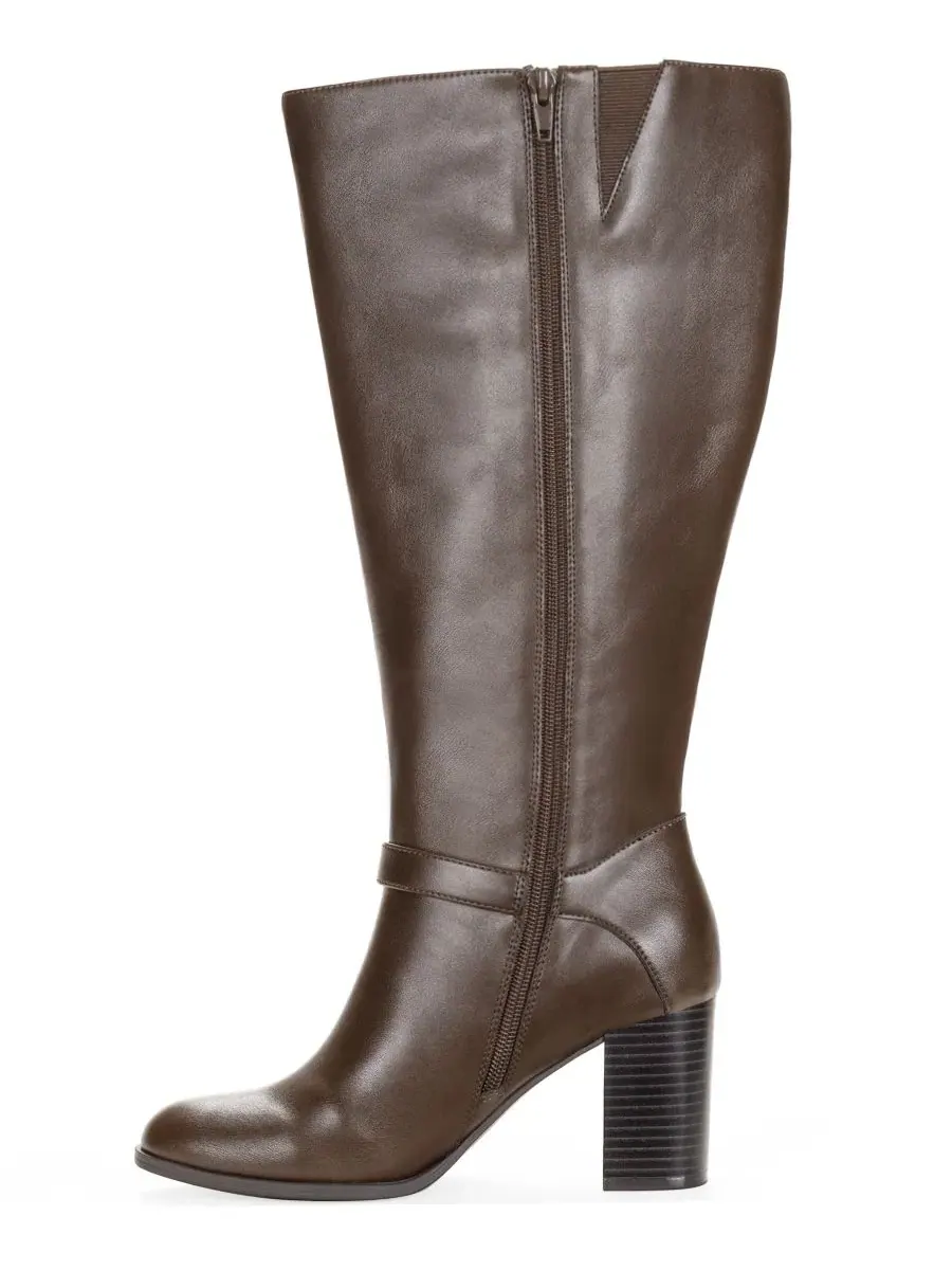 Женские сапоги-ботильоны Ruthh Round Toe Buckle Detail Dress Boots Style & Co, Dark Roast Wide Calf — изображение 6 из 6