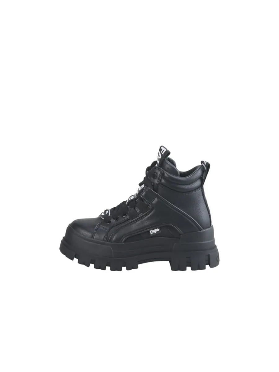 Ботильоны Aspha NC Mid Flat Buffalo Boots — черный