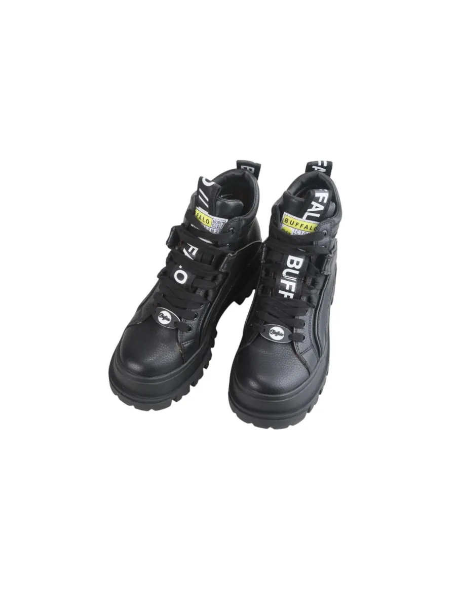 Ботильоны Aspha NC Mid Flat Buffalo Boots — изображение 2 из 5, черный