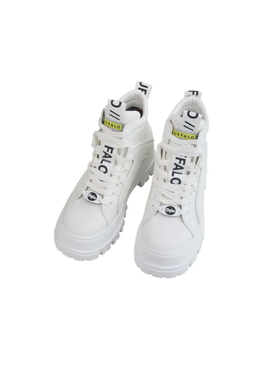 Ботильоны Aspha NC Mid Flat Buffalo Boots — изображение 2 из 5, белый